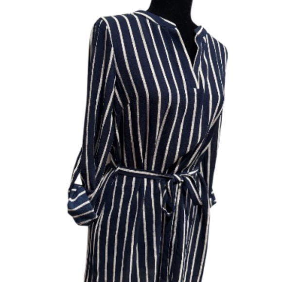 โญ Forever 21 Striped Tie-Waist T-Shirt Dress โ Size Small - Picture 5 of 5